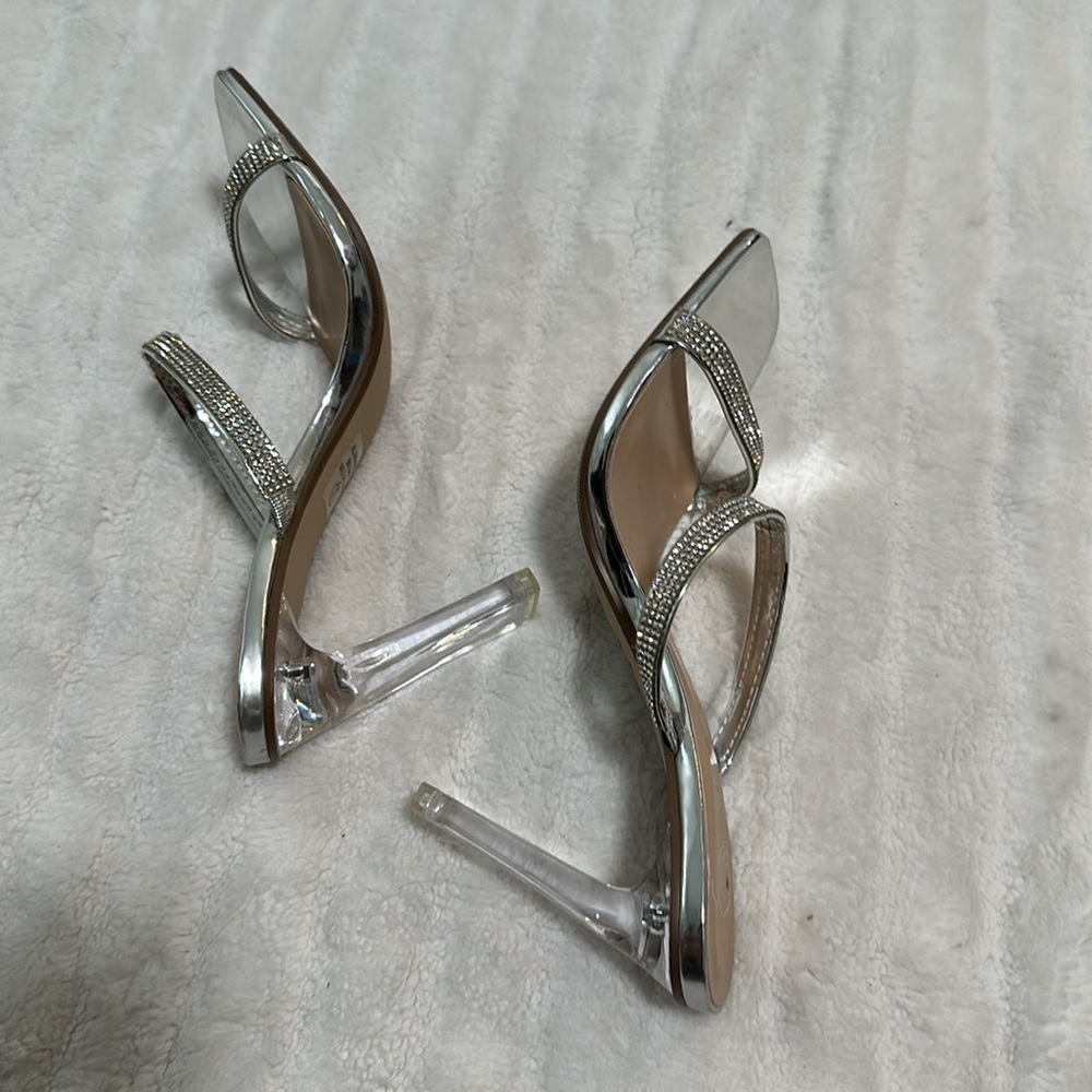 🏍️ NWOT DollHouse Rhinestone Heels - Picture 4 of 5
